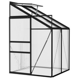 vidaXL Greenhouse Anthracite Aluminum 91.5 ft³