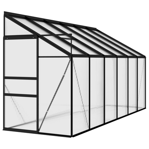 vidaXL Greenhouse Anthracite Aluminum 262.7 ft³ | Spacious and Sturdy