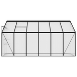 vidaXL Greenhouse Anthracite Aluminum 262.7 ft³ | Spacious and Sturdy