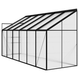 vidaXL Greenhouse Anthracite Aluminum 262.7 ft³ | Spacious and Sturdy