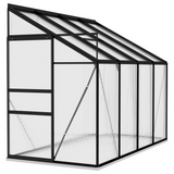 vidaXL Greenhouse Anthracite Aluminum 185 ft³ - Protect Your Plants in Style