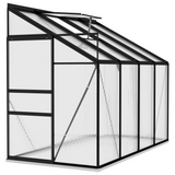 vidaXL Greenhouse Anthracite Aluminum 185 ft³ - Protect Your Plants in Style