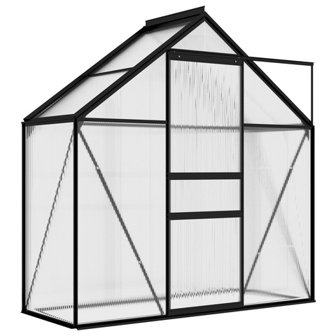 vidaXL Greenhouse Anthracite Aluminum 14.3 ft² - Protect Your Plants in Style