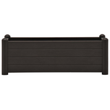 vidaXL Garden Raised Bed PP Anthracite 39.4"x16.9"x13.8" - Durable, UV Resistant, Easy Assembly