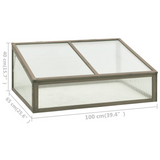 vidaXL Greenhouse 39.4"x25.6"x15.7" Firwood - Protect Your Plants Year-Round