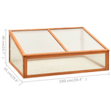 vidaXL Greenhouse 39.4"x25.6"x15.7" Firwood - Protect Your Plants All Year Round