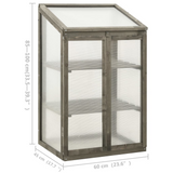 vidaXL Greenhouse 23.6"x17.7"x39.4" Firwood - Protect Your Plants in Style