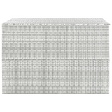 vidaXL Patio Storage Box Light Gray 59.1"x39.4"x39.4" Poly Rattan - Outdoor and Indoor Storage Solution