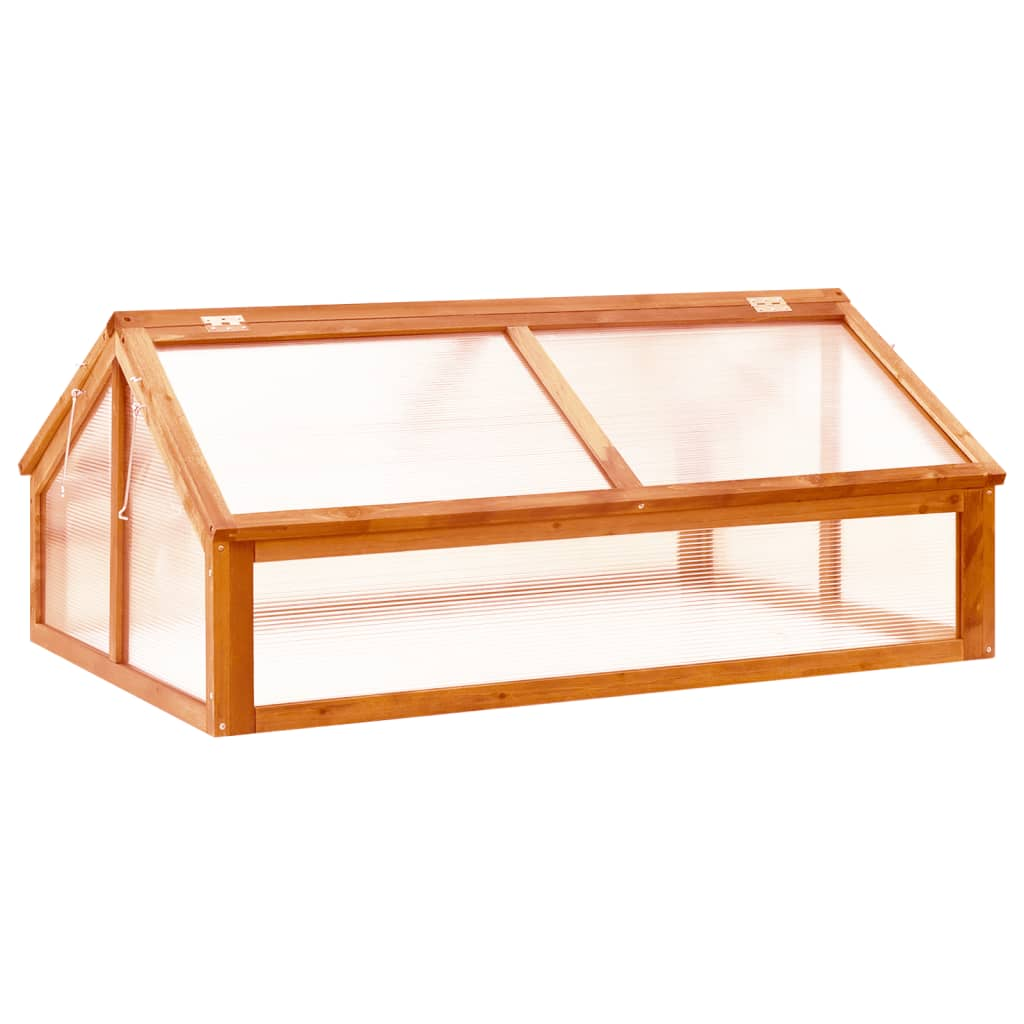 vidaXL Greenhouse Brown 44.8"x31.4"x19.6" Firwood - Buy Online at vidaXL