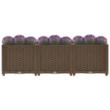 vidaXL Raised Bed 47.2"x15.7"x15" Polypropylene - Sturdy and Stylish Garden Planter