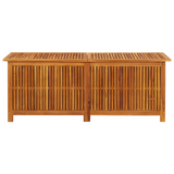 vidaXL Patio Storage Box 59.1"x19.7"x22.8" Solid Acacia Wood for Outdoor and Indoor Use