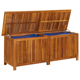 vidaXL Patio Storage Box 59.1"x19.7"x22.8" Solid Acacia Wood for Outdoor and Indoor Use