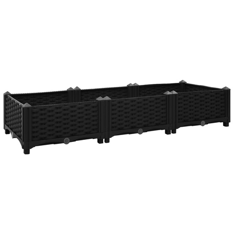 vidaXL Raised Bed 47.2"x15.7"x9.1" Polypropylene - Durable and Spacious Garden Planter