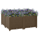 vidaXL Raised Bed 31.5"x31.5"x15" Polypropylene - Sturdy and Spacious Garden Planter