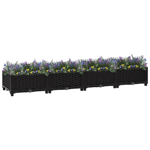 vidaXL Raised Bed 63"x15.7"x9.1" Polypropylene - Sturdy and Spacious Garden Planter