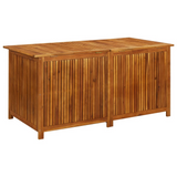 vidaXL Patio Storage Box 59.1"x31.5"x29.5" Solid Acacia Wood - Outdoor Storage Solution