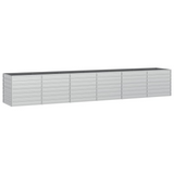 vidaXL Garden Raised Bed 189"x31.5"x30.3" Galvanized Steel Silver - Buy Online at Best Price | Shop Now