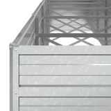 vidaXL Garden Raised Bed 189"x31.5"x30.3" Galvanized Steel Silver - Buy Online at Best Price | Shop Now