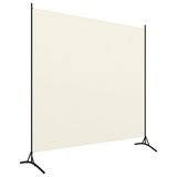 vidaXL 1-Panel Room Divider Cream White 68.9"x70.9" - Create Privacy and Divide Your Space