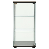 vidaXL Storage Cabinet Tempered Glass Black - Organize Your Space in Style