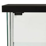 vidaXL Storage Cabinet Tempered Glass Black - Organize Your Space in Style