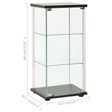 vidaXL Storage Cabinet Tempered Glass Black - Organize Your Space in Style