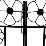 vidaXL Garden Arch Door - Elegant Flower Design for Climbing Plants