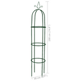 vidaXL Garden Arch Tower 2 pcs - Durable Iron, Weather Resistant