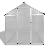 vidaXL Reinforced Aluminum Greenhouse with Base Frame 49.5ft²