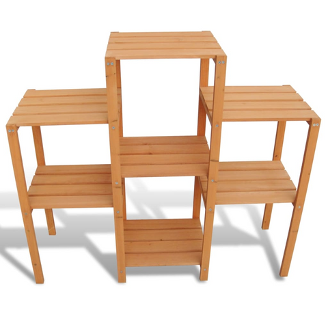 Garden Plant Stand 38.1"x12.2"x34.2" - Weather-Resistant Solid Wood Shelf