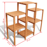 Garden Plant Stand 38.1"x12.2"x34.2" - Weather-Resistant Solid Wood Shelf