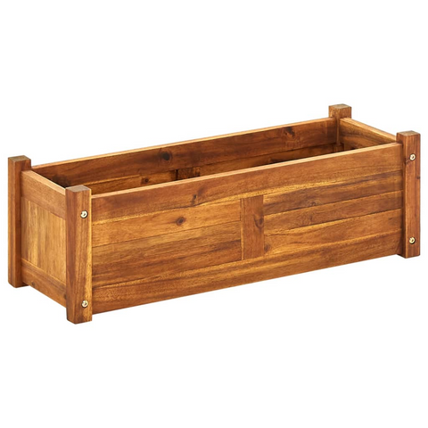 vidaXL Garden Raised Bed Acacia Wood 29.9"x10.9"x9.8" - Durable and Stylish