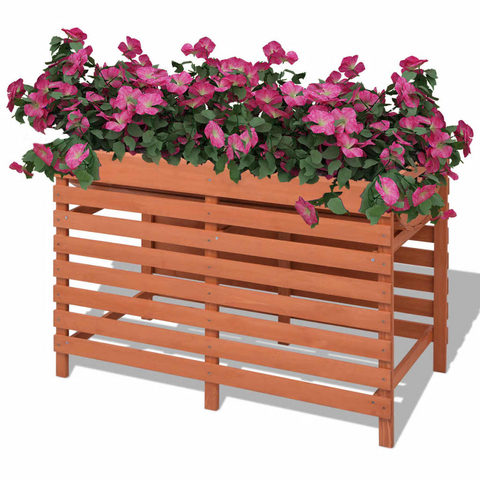 vidaXL Planter 39.3"x19.6"x27.9" Wood - Stylish and Sturdy Garden and Patio Plant Bed