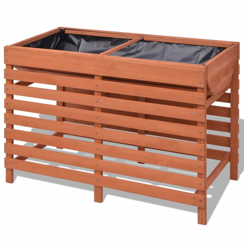 vidaXL Planter 39.3"x19.6"x27.9" Wood - Stylish and Sturdy Garden and Patio Plant Bed