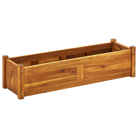 vidaXL Garden Raised Bed Acacia Wood 39.4"x11.8"x9.8"