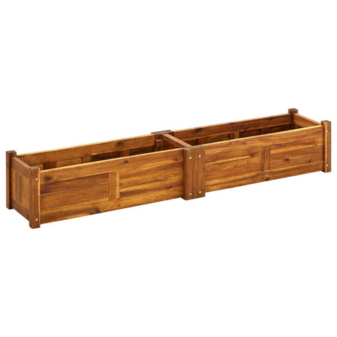 vidaXL Garden Raised Bed Acacia Wood 59"x11.8"x9.8"