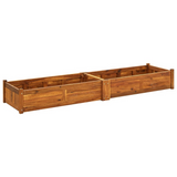 vidaXL Garden Raised Bed Acacia Wood 78.7"x19.7"x9.8" - Durable and Stylish