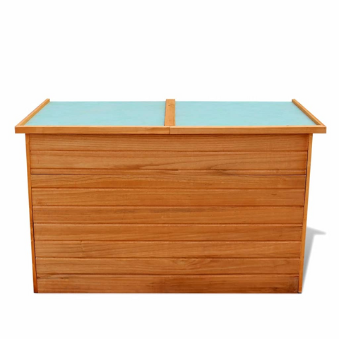 vidaXL Patio Storage Box 49.6"x28.3"x28.3" Wood - Waterproof Outdoor Storage Solution