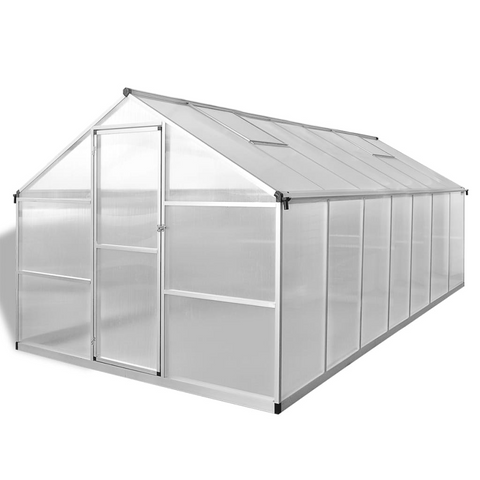 vidaXL Greenhouse Reinforced Aluminum 113.3 ft² - Protect Your Plants with this Spacious Greenhouse