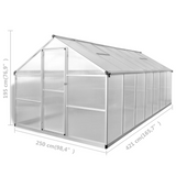 vidaXL Greenhouse Reinforced Aluminum 113.3 ft² - Protect Your Plants with this Spacious Greenhouse