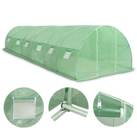 vidaXL Greenhouse 290.6 ft² 354.3"x118.1"x78.7" - Protect Your Plants with this Spacious Greenhouse!