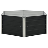 vidaXL Raised Garden Bed Anthracite 50.8"x50.8"x17.7" Galvanized Steel - Durable and Stylish