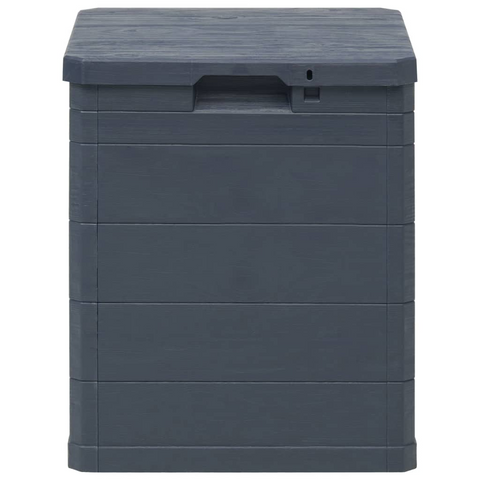 vidaXL Patio Storage Box 23.8 gal Anthracite - Durable, Weather-Resistant Plastic