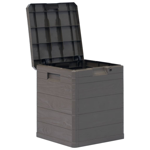 vidaXL Patio Storage Box 23.8 gal Brown - Weather-Resistant, Durable, and Stylish