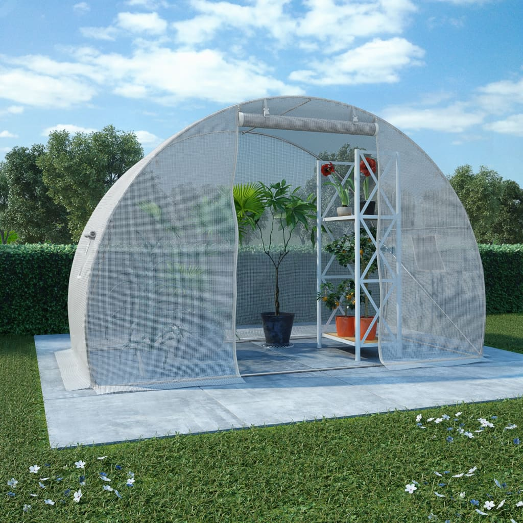 vidaXL Greenhouse 48.4 ft² 118.1"x59.1"x78.7" - Protect Your Plants with this Spacious and Sturdy Greenhouse