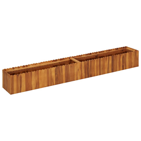 vidaXL Garden Raised Bed 78.7"x11.8"x9.8" Solid Acacia Wood - DIY Flower and Plant Bed