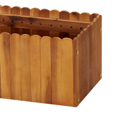 vidaXL Garden Raised Bed 78.7"x11.8"x9.8" Solid Acacia Wood - DIY Flower and Plant Bed