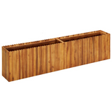 vidaXL Garden Raised Bed 78.7"x11.8"x19.6" Solid Acacia Wood - Weather Resistant, Easy Assembly