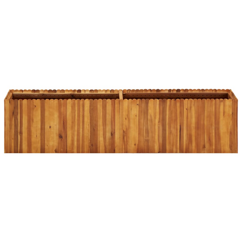 vidaXL Garden Raised Bed 78.7"x11.8"x19.6" Solid Acacia Wood - Weather Resistant, Easy Assembly