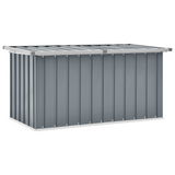 vidaXL Patio Storage Box Gray 50.8"x26.4"x25.6" - Spacious Garden Box for Outdoor Storage